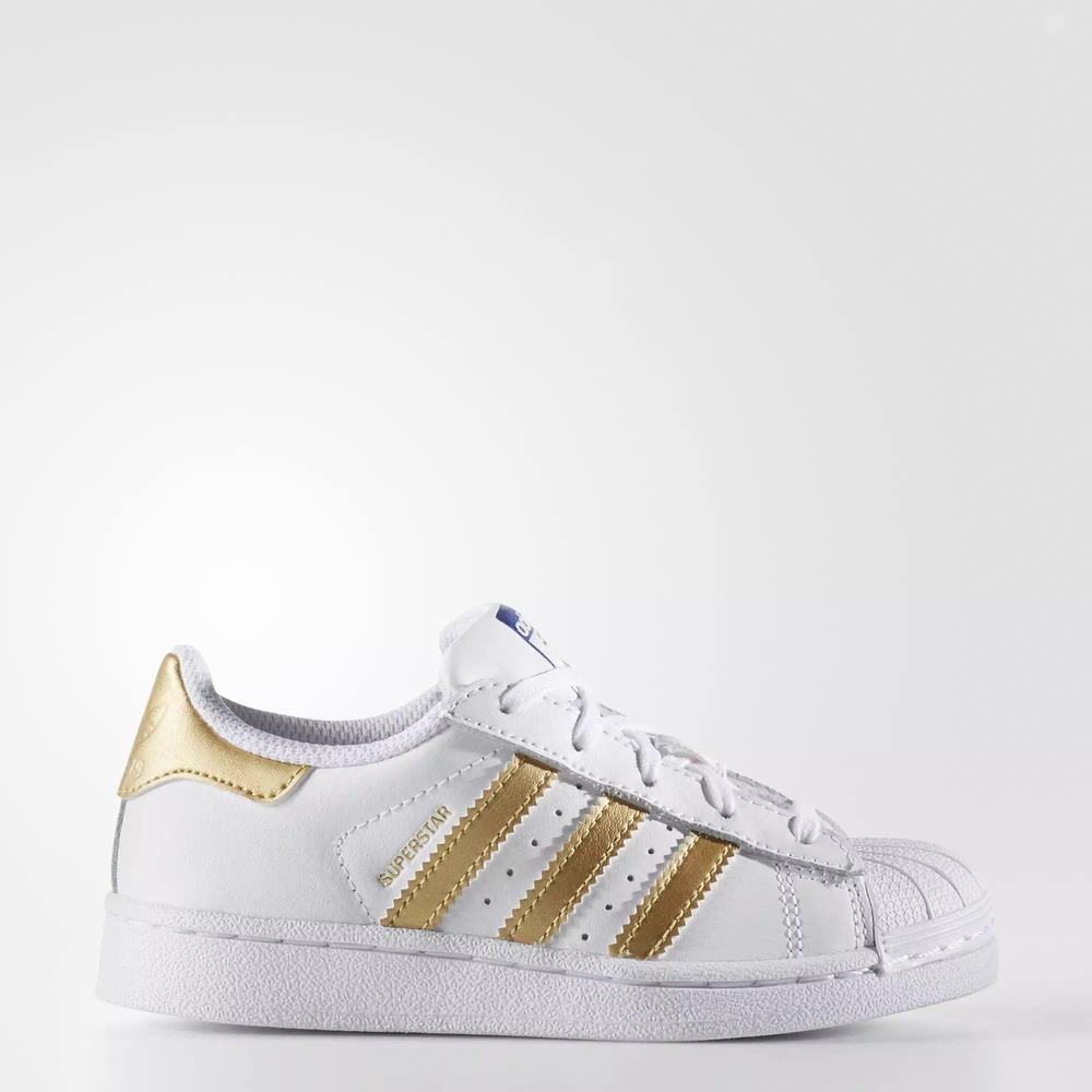 Adidas Superstar Tenis Blancos Para Niña (MX-49544)